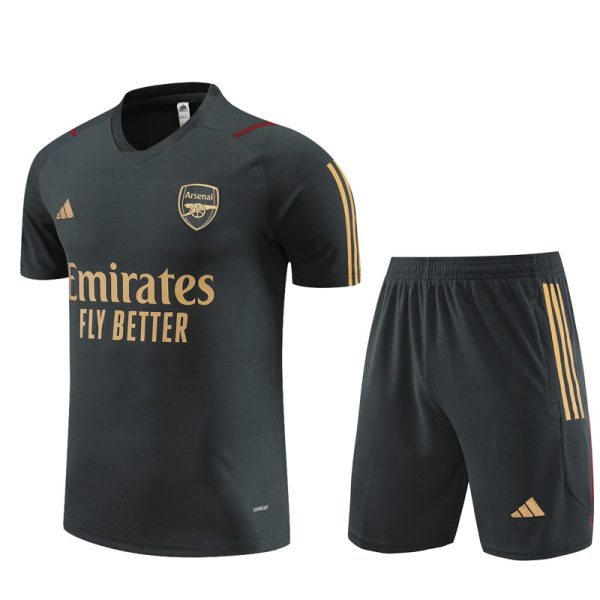 Arsenal Short Sleeve Training Kit 2023/24 Dark Grey