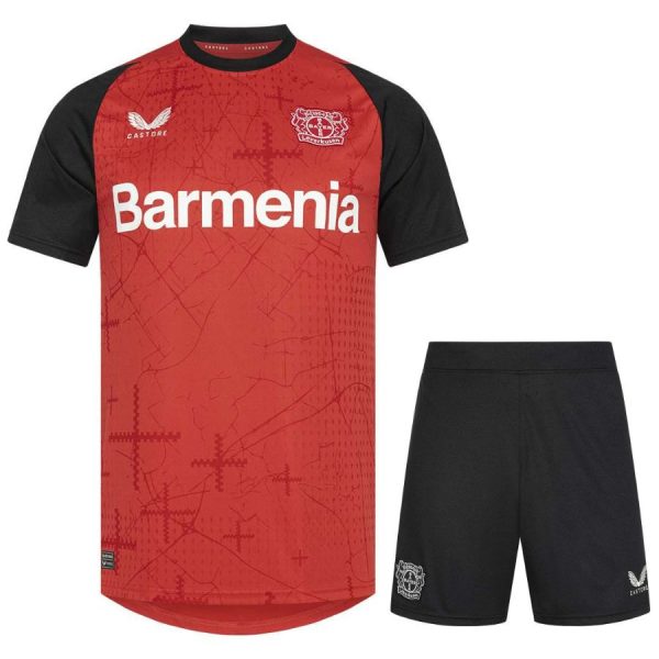 Leverkusen Home Kit Kids Jersey 2024 2025