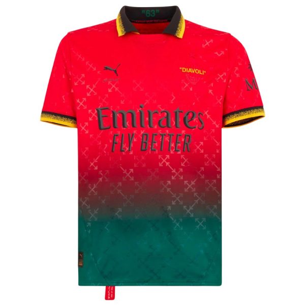 RED JERSEY PUMA AC MILAN 2024/25