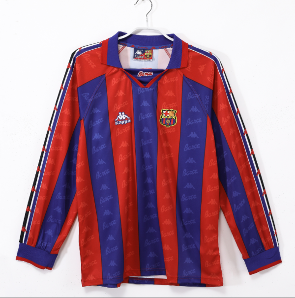 FC Barcelona Home Long Sleeve Shirt 1995/97