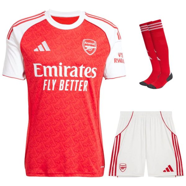 Arsenal adidas kids 25/26 home jersey