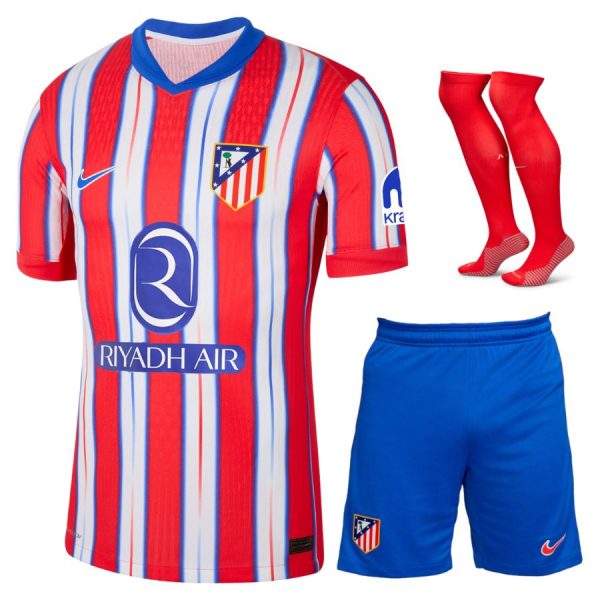 Atletico Madrid 2024 2025 Home Kids Kit Jersey