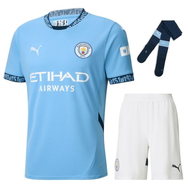 Kids’ Manchester City Full Home Kit 24/25