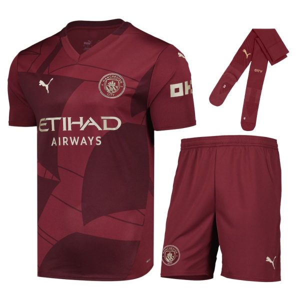 Kids' Manchester City Full Third Kit 24/25