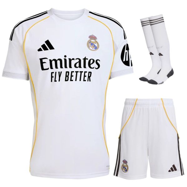 Real Madrid Kids Home Kit 25/26 White