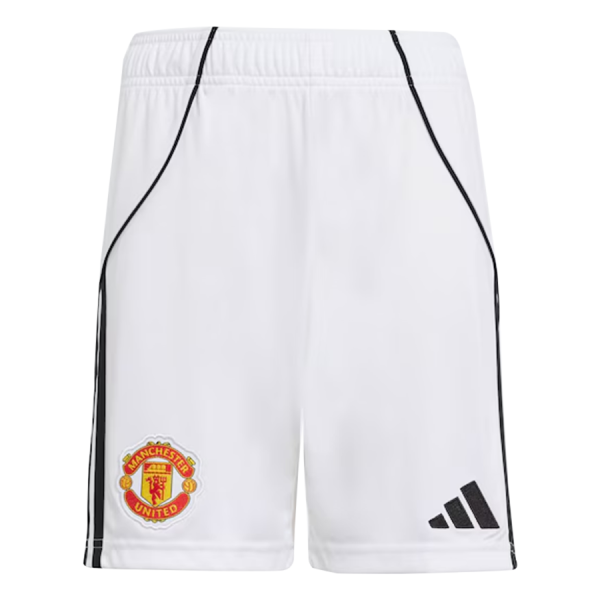 Manchester United 25/26 Home Adult Shorts White
