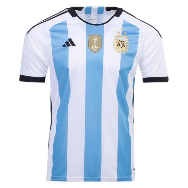 Argentina 3 Stars Kids Home Jersey 2022 2023