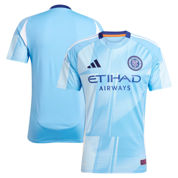 New York City FC Home Men's Adidas Light Blue 2025 Jersey