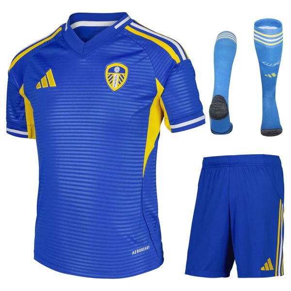 Leeds United adidas Away Shirt 2025/26 - Kids