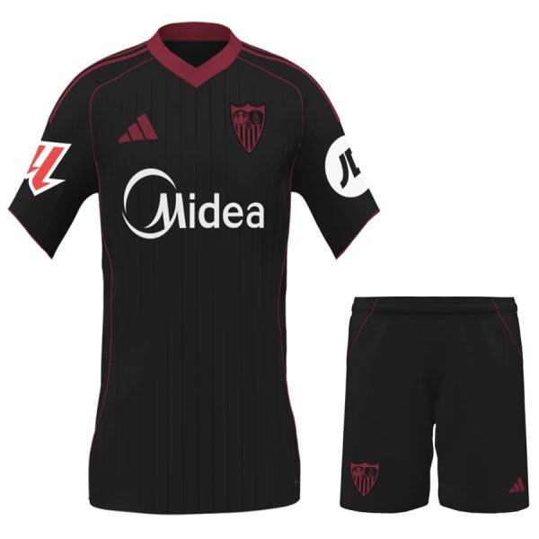 Sevilla FC 25/26 Third Kids' Shirt Black