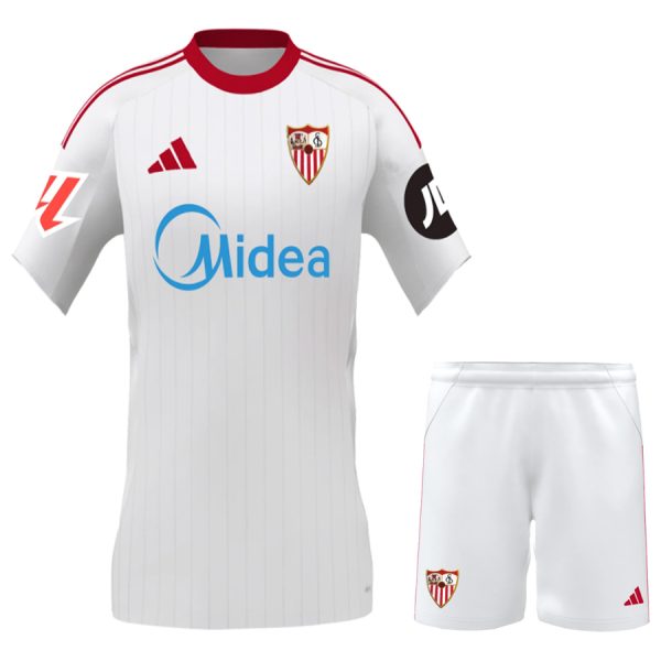 Sevilla FC 25/26 Home Kids' Shirt White