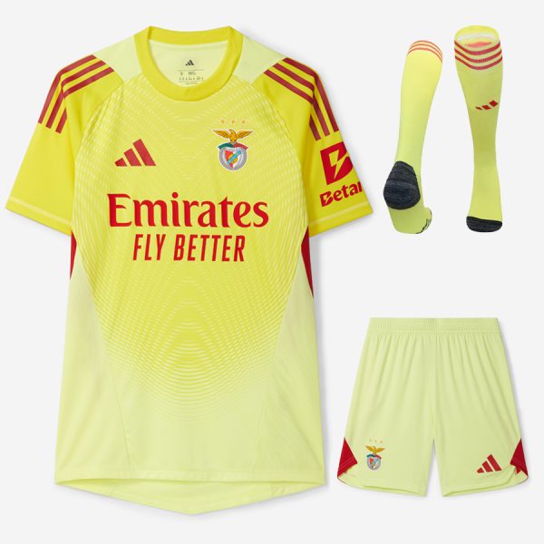 SL Benfica 2025-2026 Yellow Goalkeeper Kids' Jersey