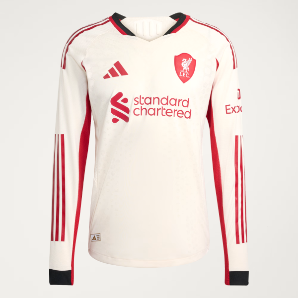 LFC adidas Mens 25/26 Away Long Sleeve Jersey - Player Edition