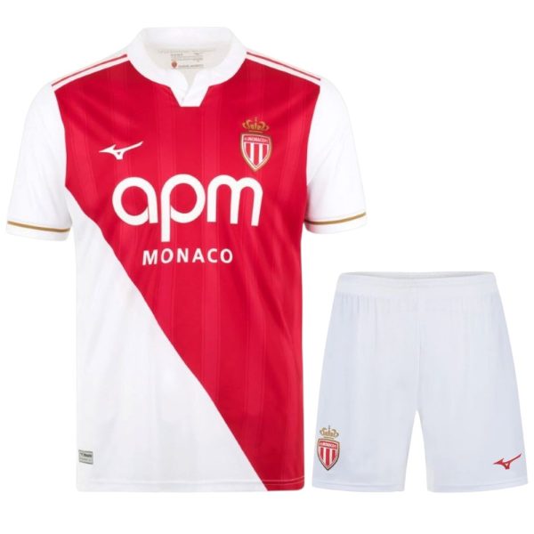 AS Monaco FC Home Jersey 25/26 Kids
