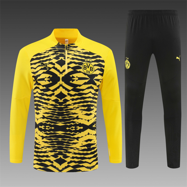 Kids set Dortmund tracksuit 24/25 black/yellow