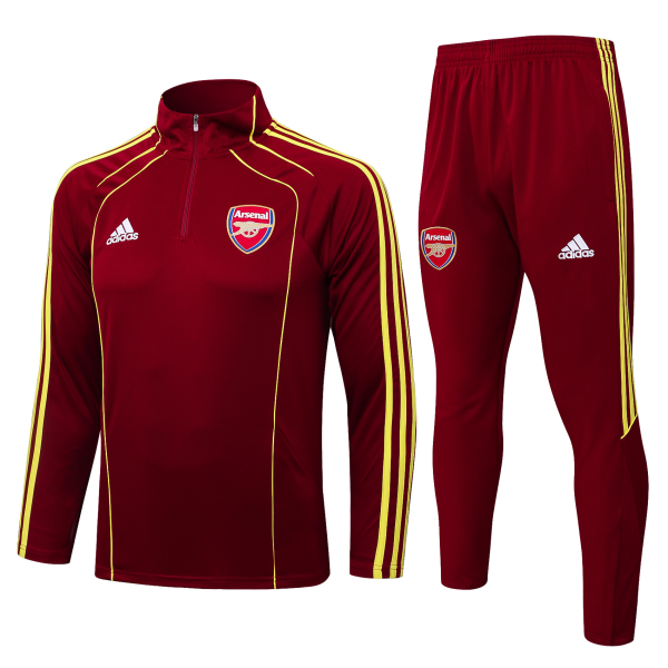 Kids Arsenal adidas 25/26 Red 1/4 Zip Training Kit