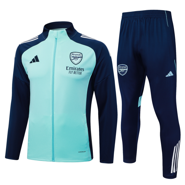Kids Arsenal adidas 25/26 Light Green Tracksuit Set