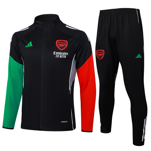 Kids Arsenal adidas 25/26 Black Tracksuit Set