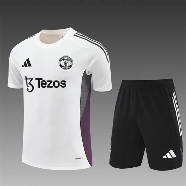 Manchester United 25/26 Pre-match Training Jersey Set White