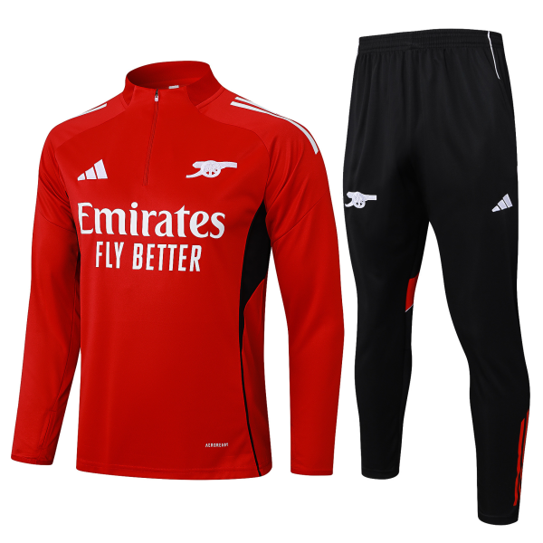 Kids Arsenal adidas 25/26 Red 1/4 Zip Training Kit