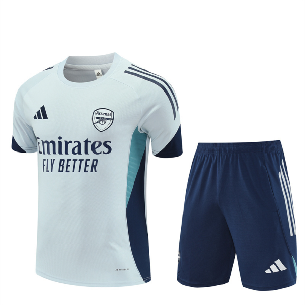 25/26 Arsenal Short Sleeve Training Jersey - Light Grey