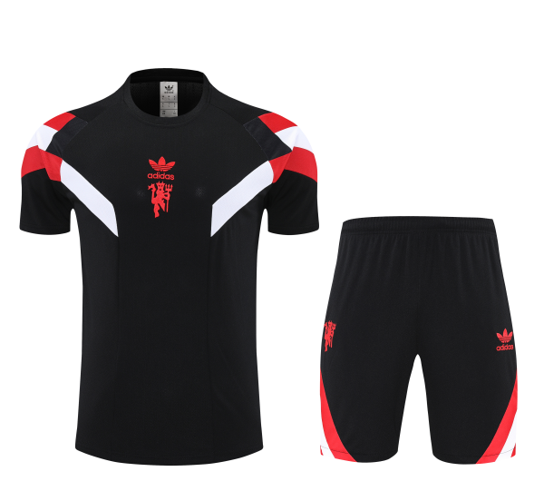 Manchester United 25/26 Pre-match Training Jersey Set Black
