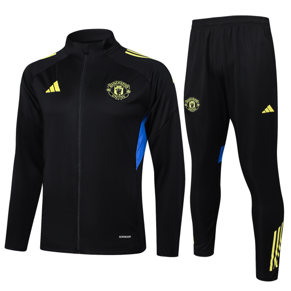 Manchester United 25/26 Pre-match Training Jacket Set Black Kids