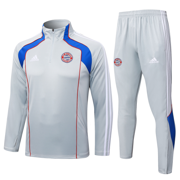 FC Bayern Adidas Retro Training Kit Light Grey