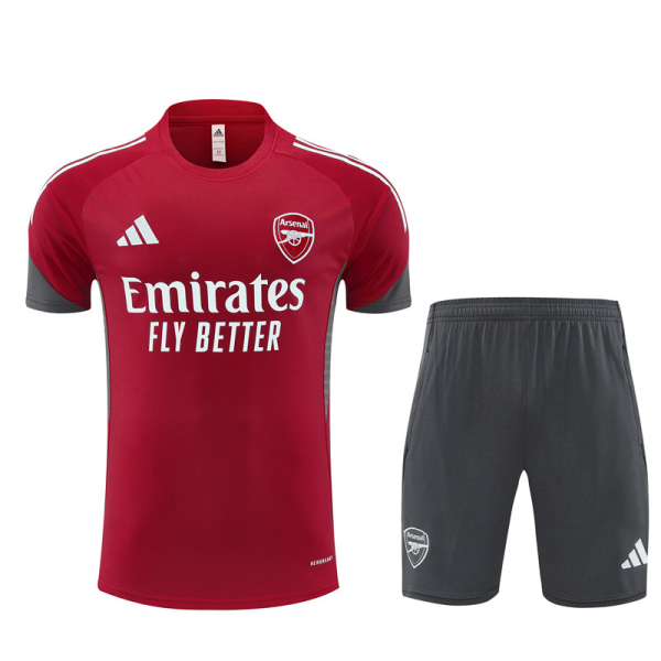 25/26 Short-sleeved Arsenal training jersey red
