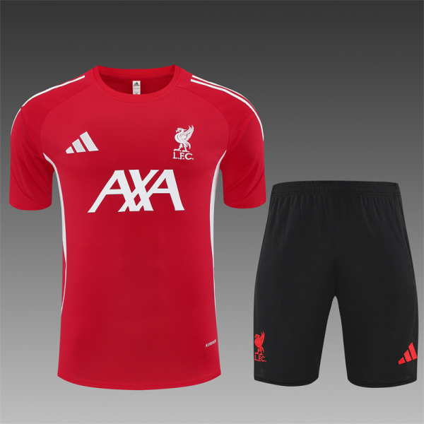 LFC adidas 25/26 Season Short Sleeve Training Set Red - Kids