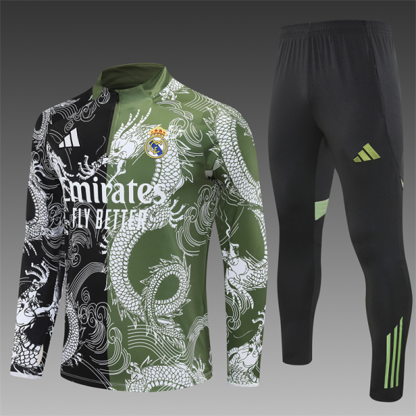 Kids Real Madrid adidas Training Set 25/26 Green/Black