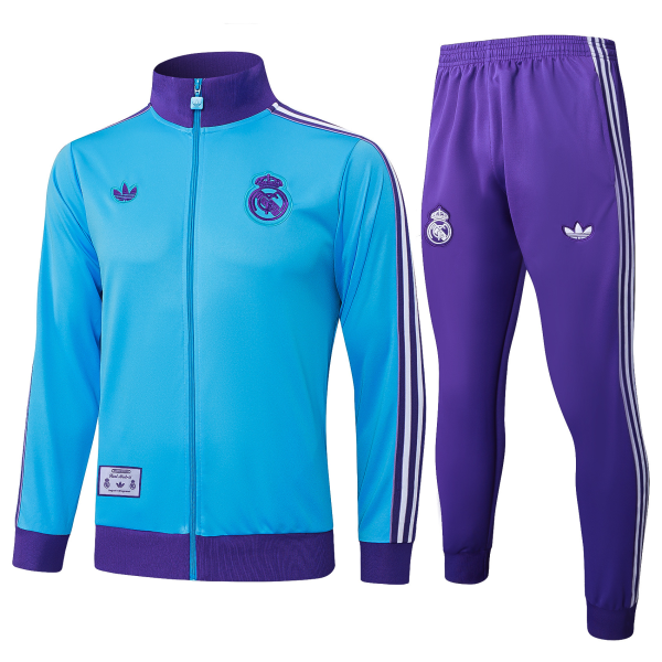 Kids Real Madrid adidas Training Tracksuit 25/26 Blue/Purple