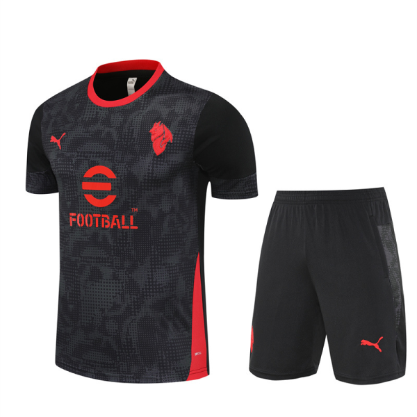 BUNDLE BLACK JERSEY + BLACK SHORTS MILAN TRAINING 2025/26