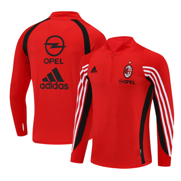 AC MILAN RETRO 1/4 ZIP LONG-SLEEVE TRAINING 2003/04 RED