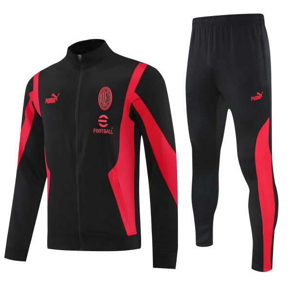 MILAN TRAINING 2025/26 RED JACKET WITH ZIPPER AND POCKETS