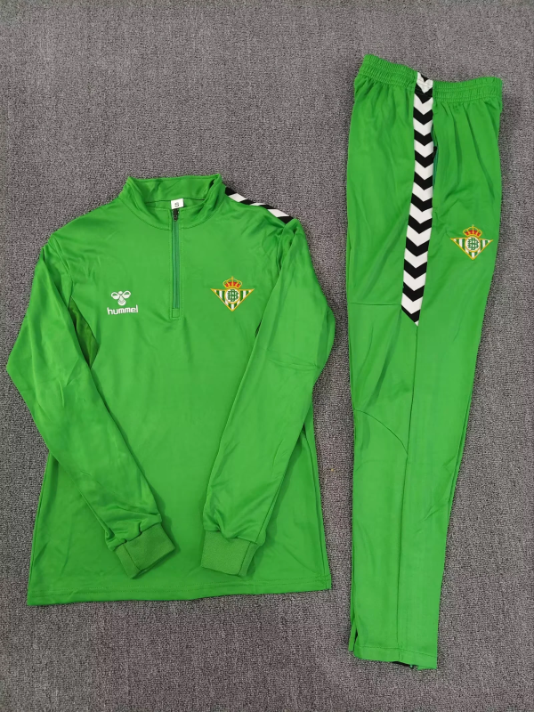 Real Betis Green Half-Zip Training Sweatshirt 24/25