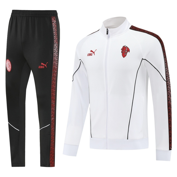 AC MILAN WHITE JACKET SET KING COLLECTION 25/26