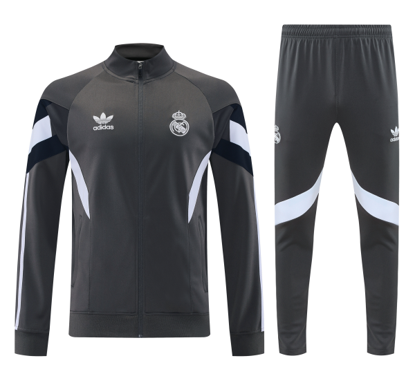 Men's Real Madrid adidas Training Tracksuit 25/26 Grey