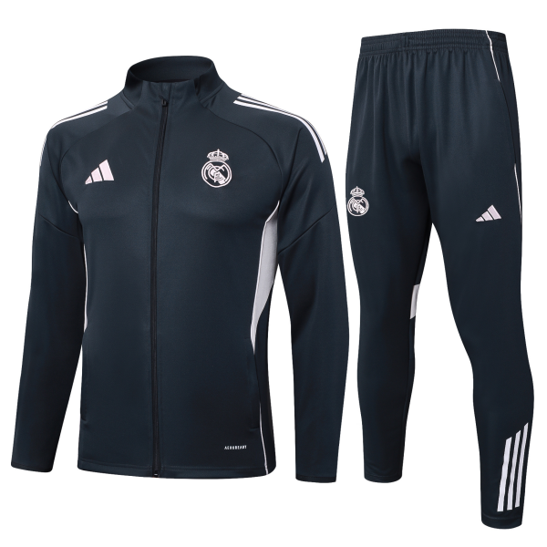 Men's Real Madrid adidas Training Tracksuit 25/26 Dark Grey