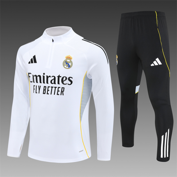 Real Madrid adidas Training Set 25/26 White