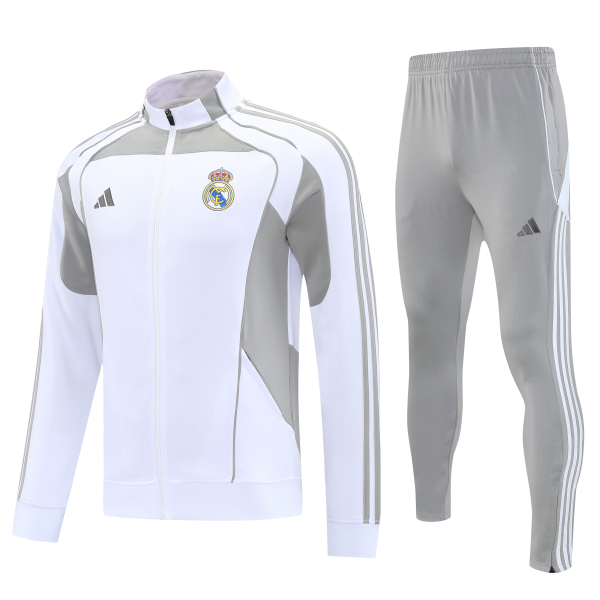 Mens Real Madrid adidas Training Tracksuit 25/26 White