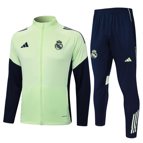 Kids Real Madrid adidas Training Tracksuit 25/26 Light Green