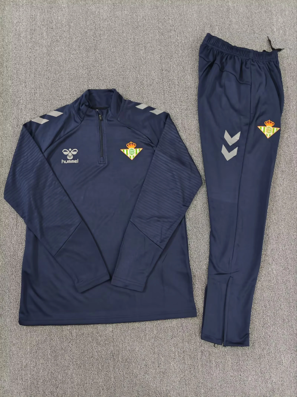 Real Betis Cyan Half-Zip Training Sweatshirt 24/25