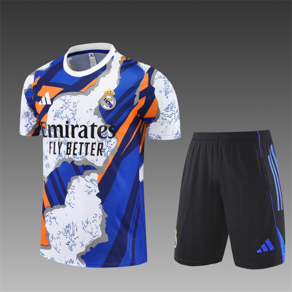 Kids Real Madrid adidas Warm Up Shirt 25/26 Blue